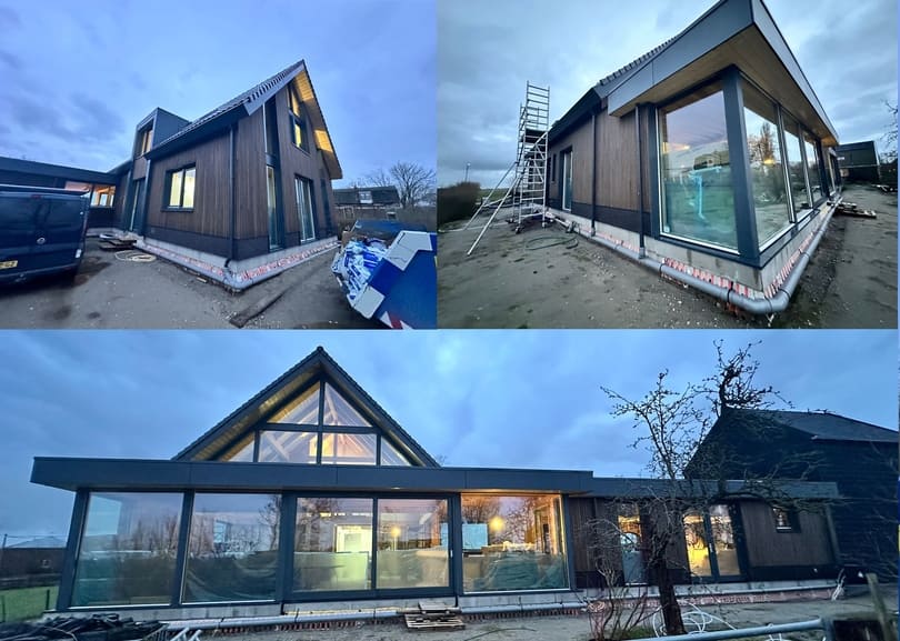 nieuwbouwwoning Een nieuwbouwwoning in aanbouw